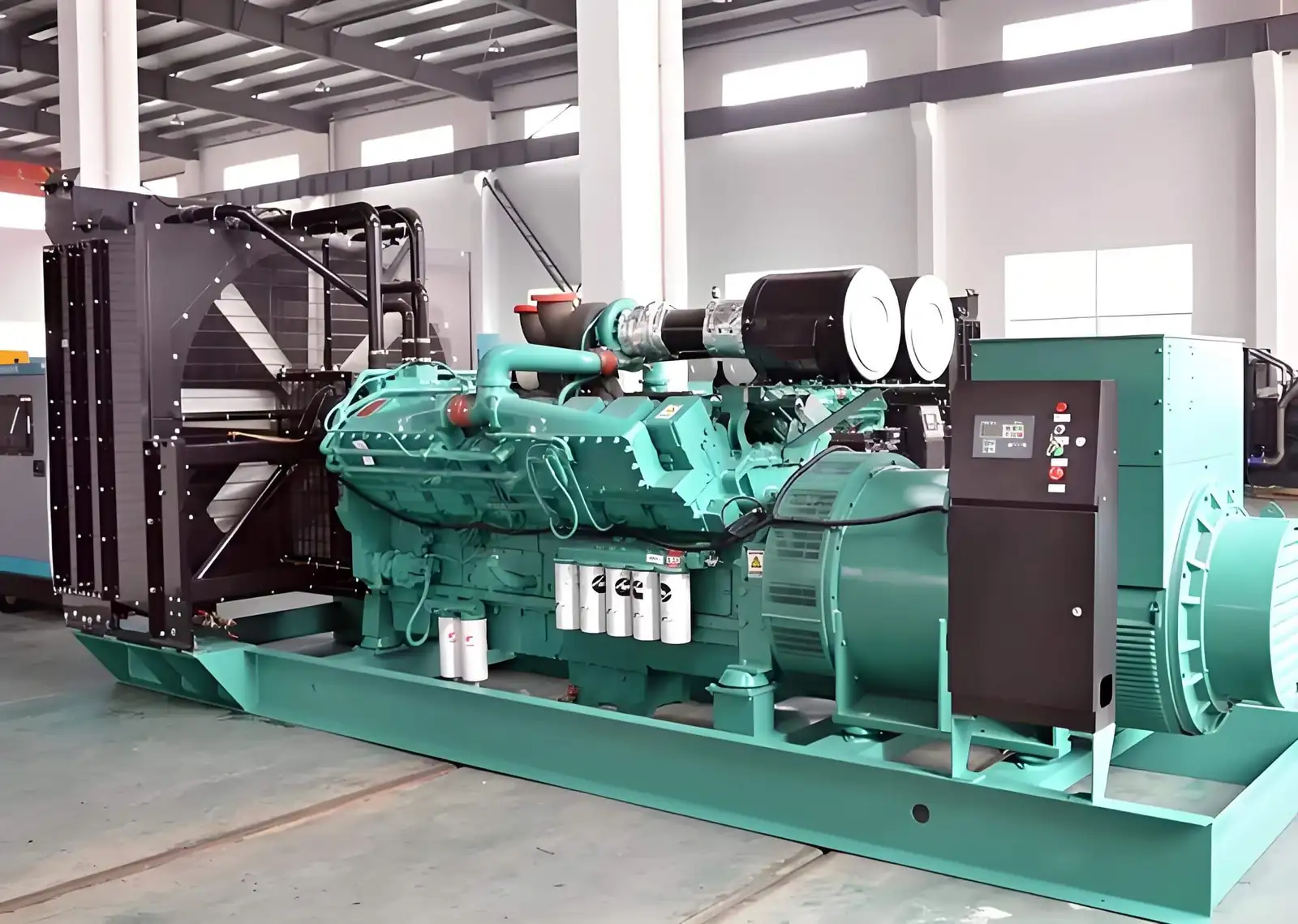 Cummins KTA50-G8 1100KW 1370KVA Generator shown from another angle