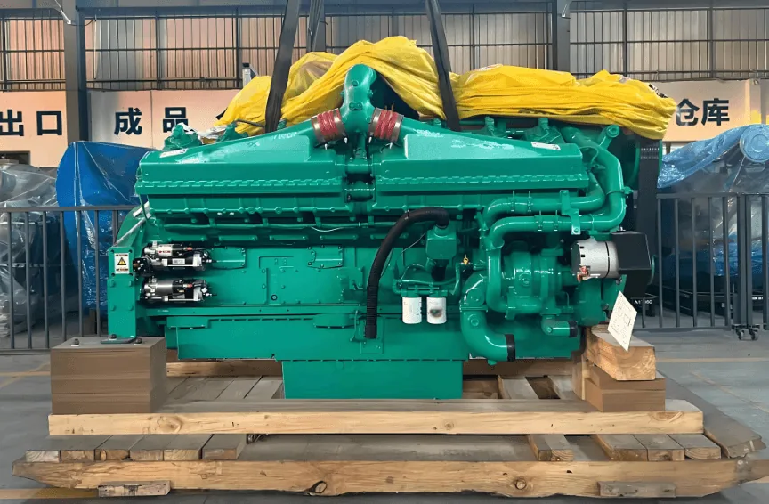 Cummins QSK50 Generator Diesel Engine 1560kW Generator Engine Assembly shown from another angle