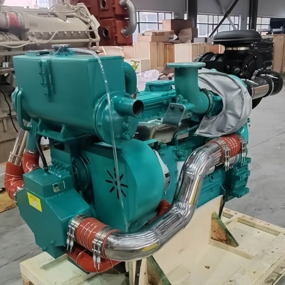 Cummins 6LTAA8.9 224KW 300HP Marine Diesel Engine shown from another angle