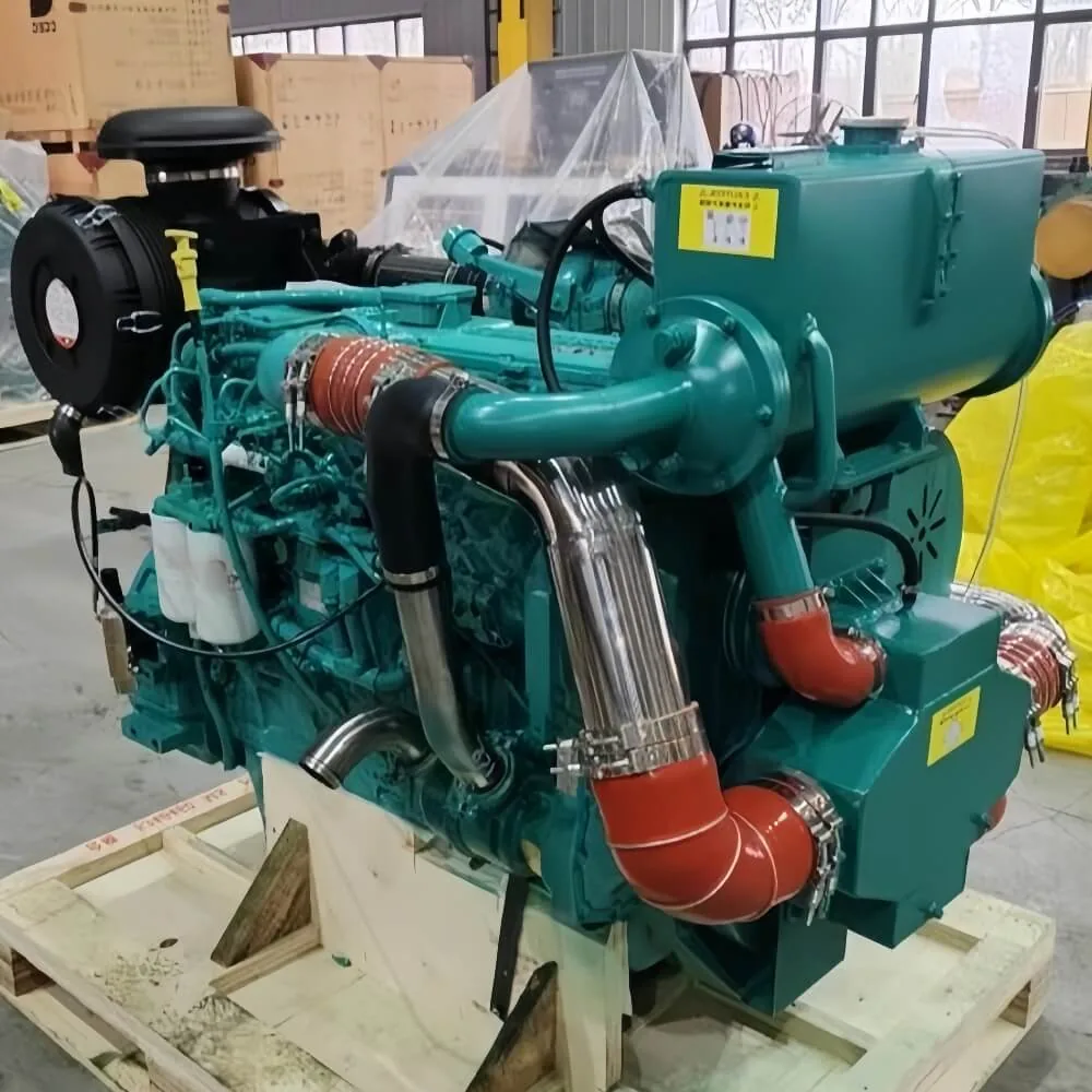 Cummins 6LTAA8.9 224KW 300HP Marine Diesel Engine shown from another angle
