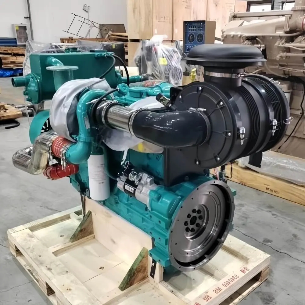 Cummins 6LTAA8.9 224KW 300HP Marine Diesel Engine shown from another angle