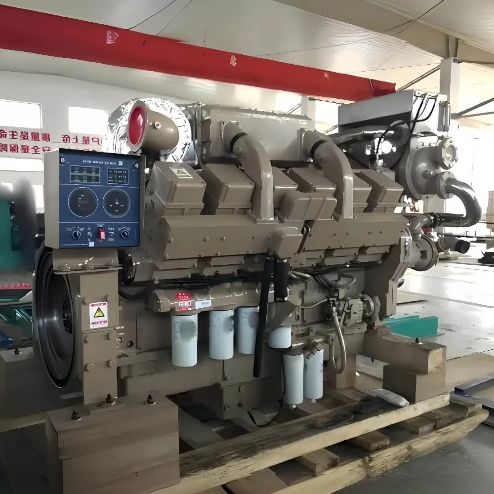 Cummins KTA38 596KW 800HP Marine Diesel Engine shown from another angle