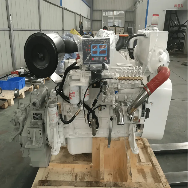 Cummins 6LTAA8.9-GM215 215KW 288HP Marine Diesel Engine shown from another angle