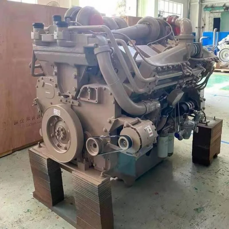 Cummins KTA38-M2 (1300HP) 969KW 1300HP Marine Diesel Engine shown from another angle