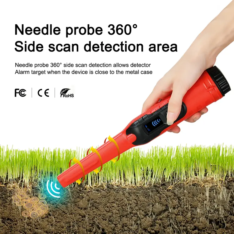 Wasserdichter Pinpointer-Metalldetektor HS-11 mit LED-Anzeige