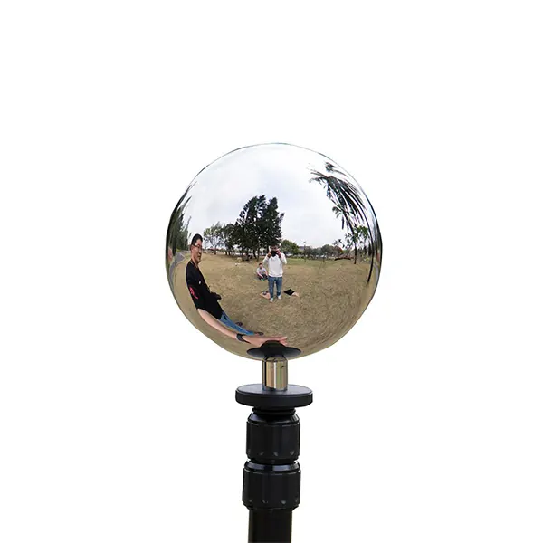 12.6cm Photographic VFX HDRI Chrome Ball Stainless Steel Hollow Sphere view 2