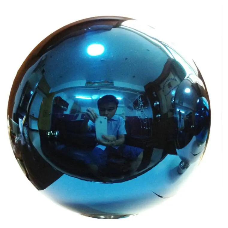 Blue Stainless Steel Gazing Ball