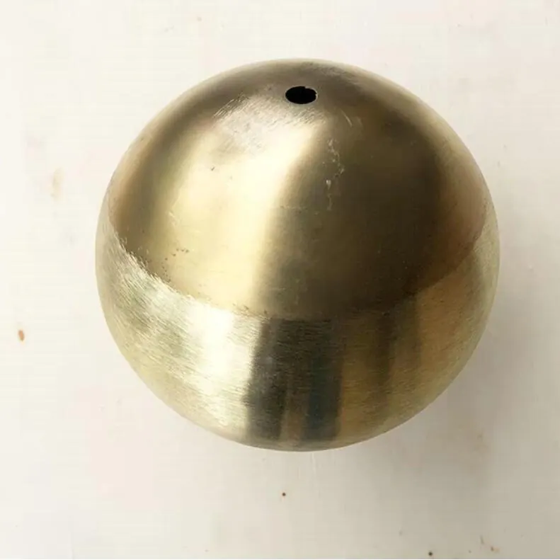 Brass Sphere Raw Finished view 2