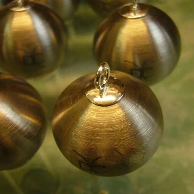 Brushed Stainless Steel Hollow Balls view 2