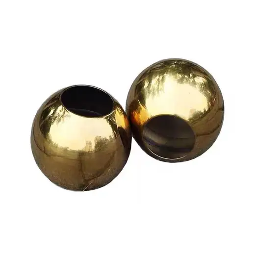 Goldene Bohrloch-Edelstahlkugeln