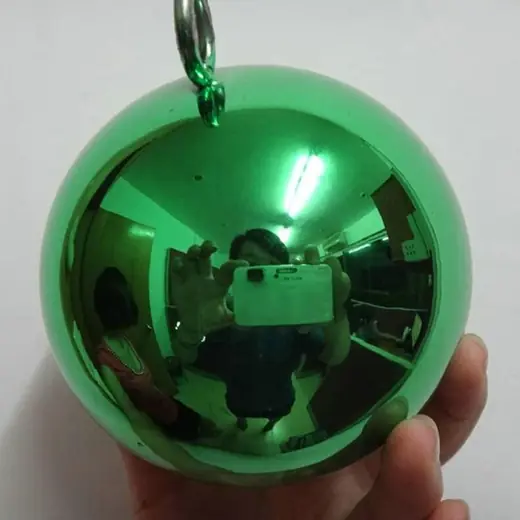 Grüner Blickball aus Edelstahl