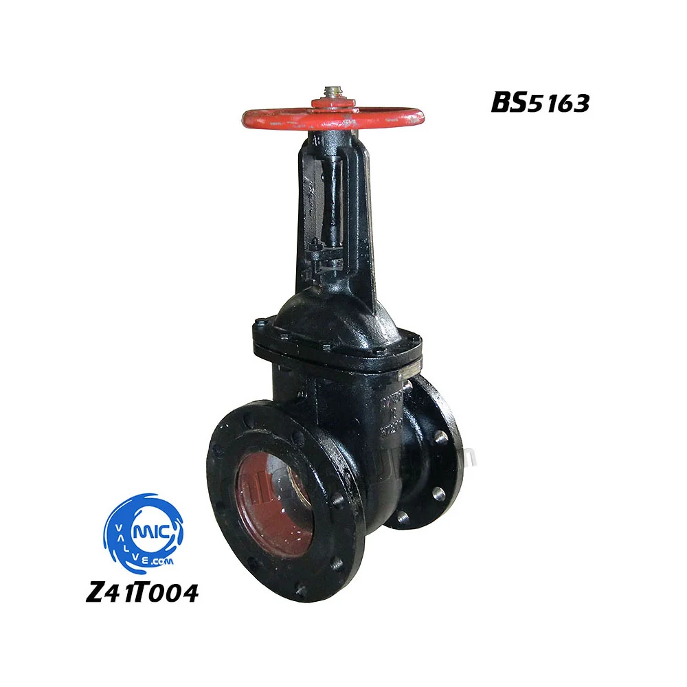 Z41T004 OS&Y metal seated gate valve PN10 BS5163 with rising stem and handwheel