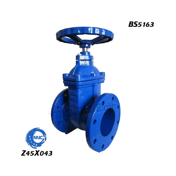 Z45X043 DN50 resilient seat gate valve with BS5163 flanges and handwheel