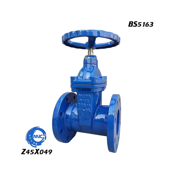 Z45X049 non-rising stem resilient seated gate valve with flat flange and handwheel