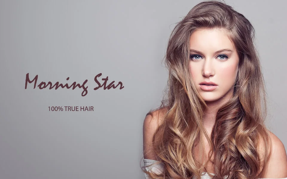 Morning Star 100% true hair brand banner