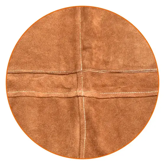 MS-480 leather apron worn at a fabrication bench