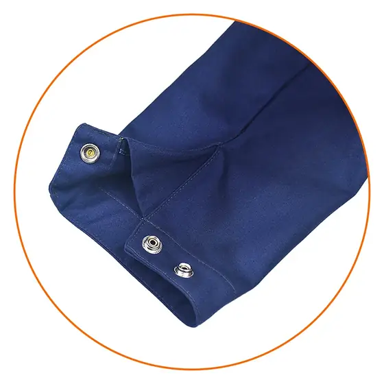 MS-313N work suit sleeve and snap detail