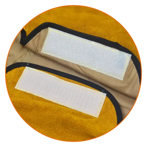 MS-308 leather welding cap side view