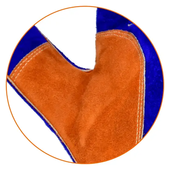 MS-717 welding glove full lining detail