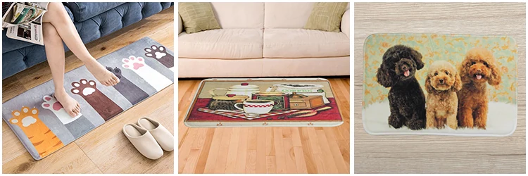 Memory Foam Printed PVC Door Mat extra photo