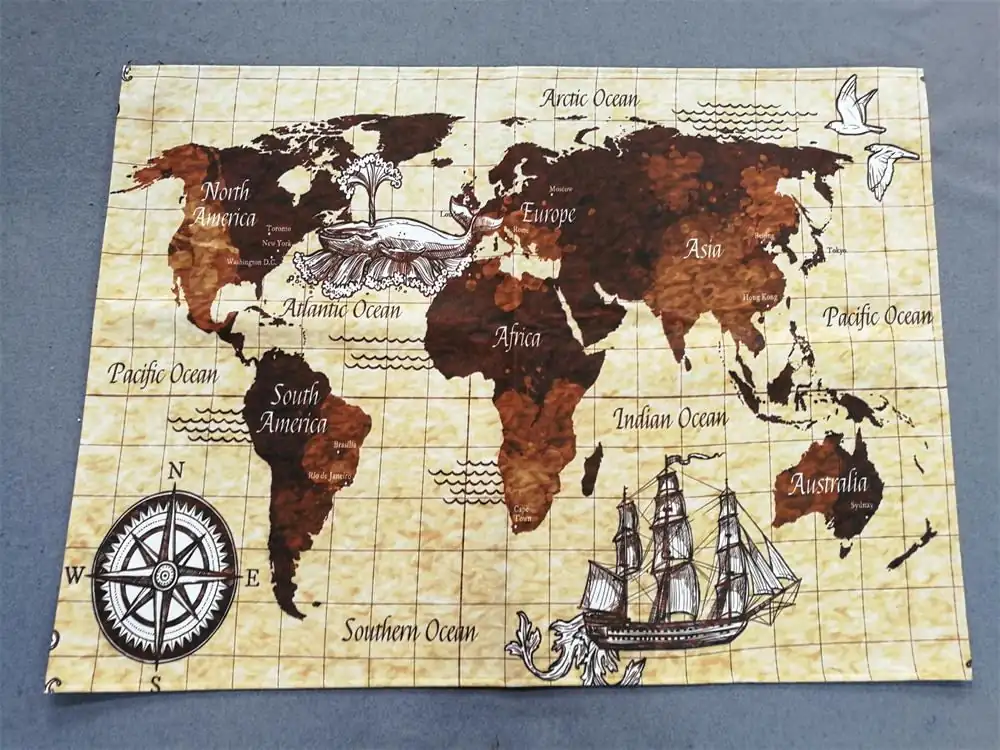Vintage Adventure Ocean Sailing Map Mats extra photo