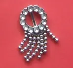 1933 - diamante decorative buckle
