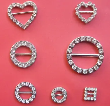 115 - diamante decorative buckles
