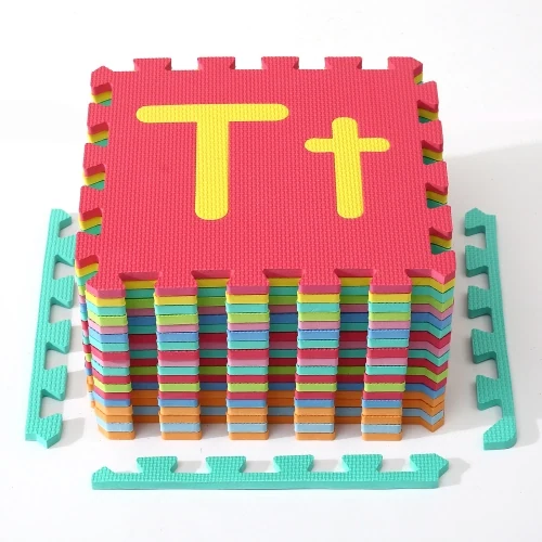 Ineinandergreifende Alphabet-Puzzle-EVA-Spielmattenfliesen für Kinderspielbereiche