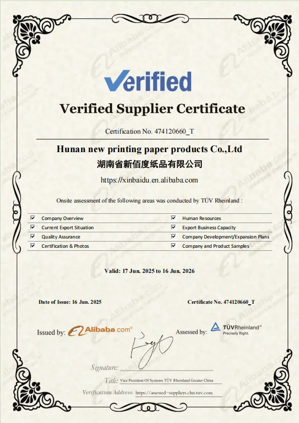 Certificado de proveedor verificado