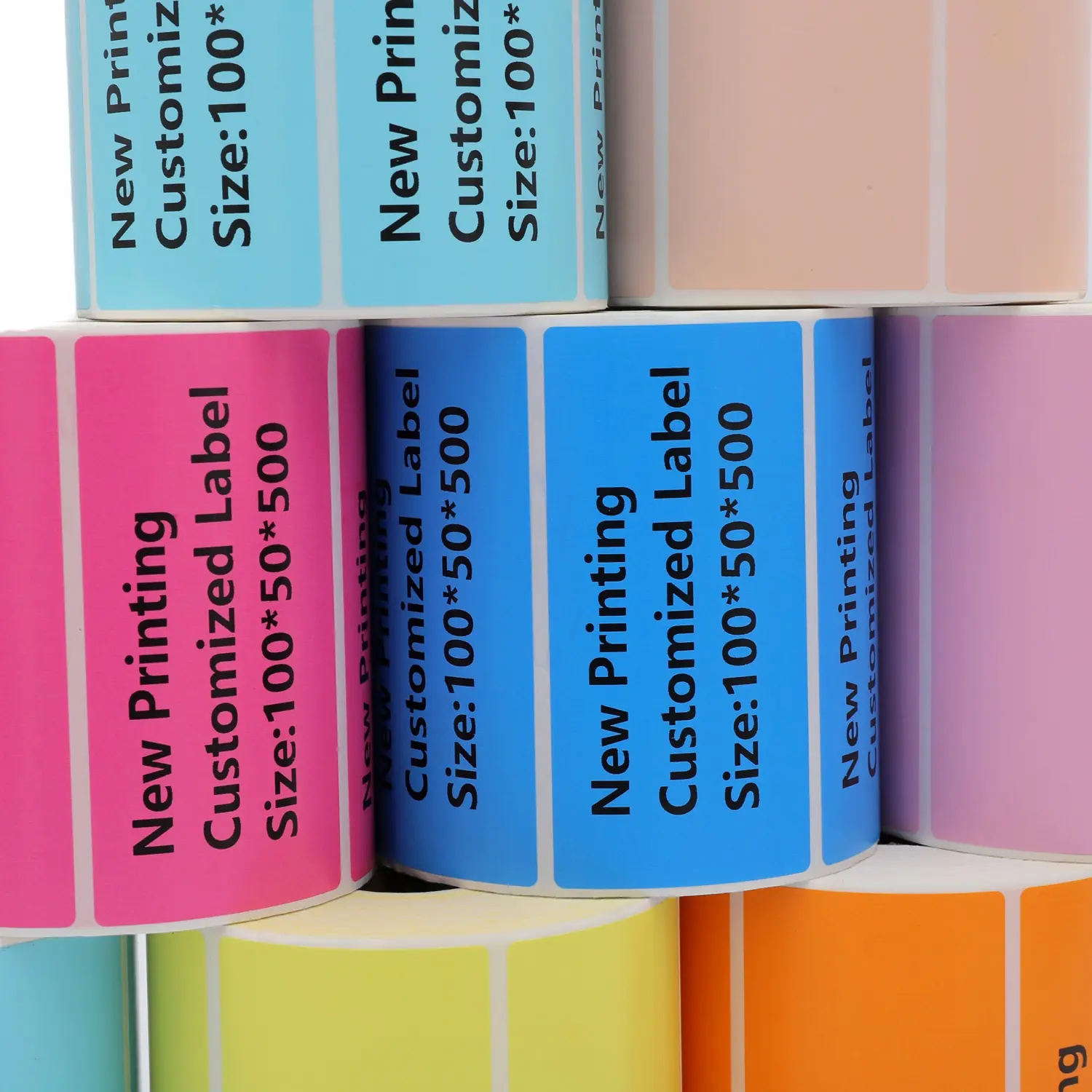 Top Coated Art Paper Semi Gloss Adhesive Label 100x50 mm view 4