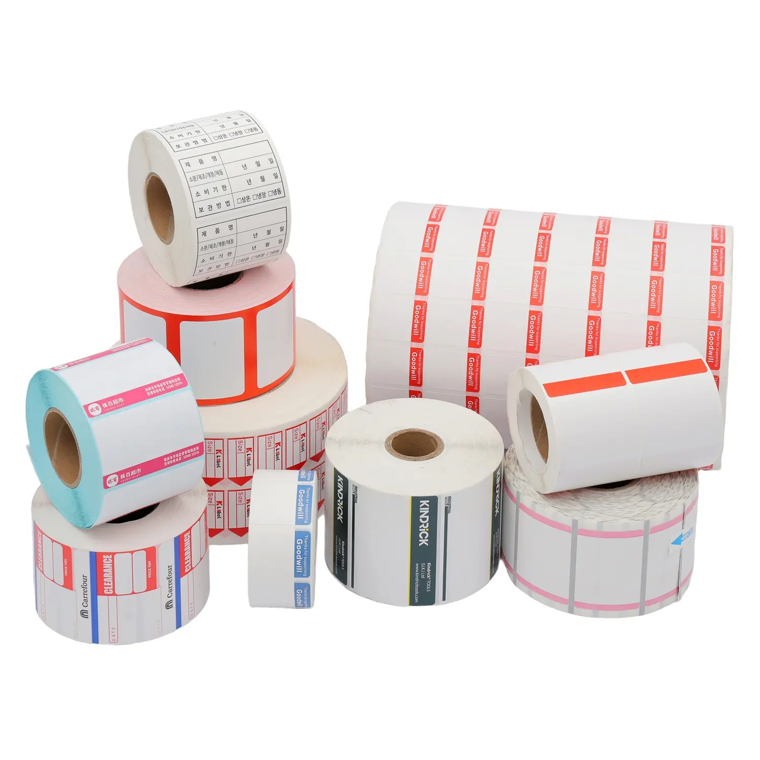 Custom Printed 58x40 mm Self Adhesive Direct Thermal Scale Labels