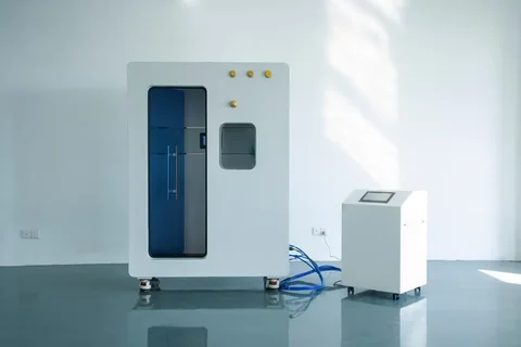 Cámara cúbica OHC20 y unidad de gas All-in-One en una sala de tratamiento