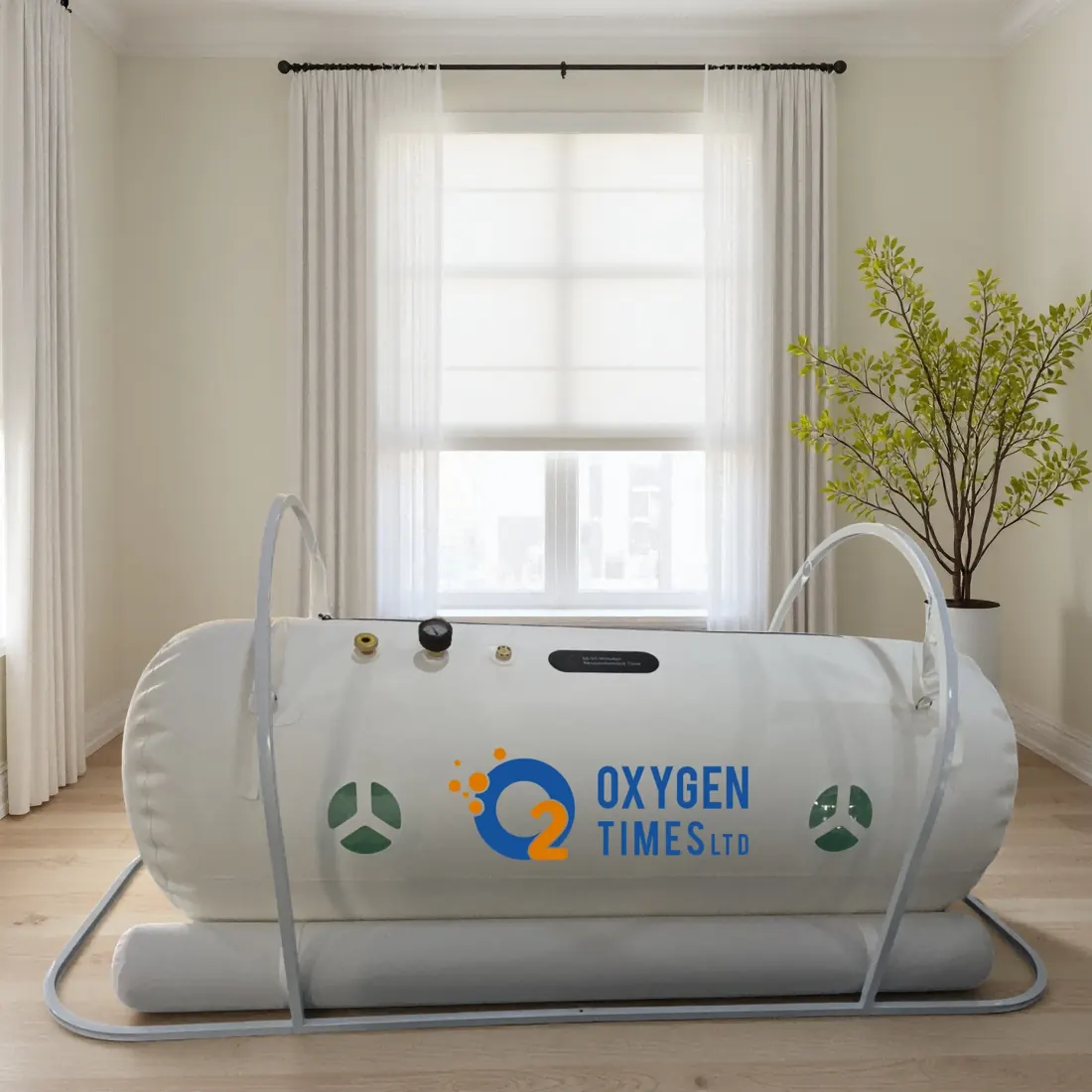 منظر جانبي لغرفة الجلوس ذات الهيكل المرن من Oxygen Times في مساحة معيشة