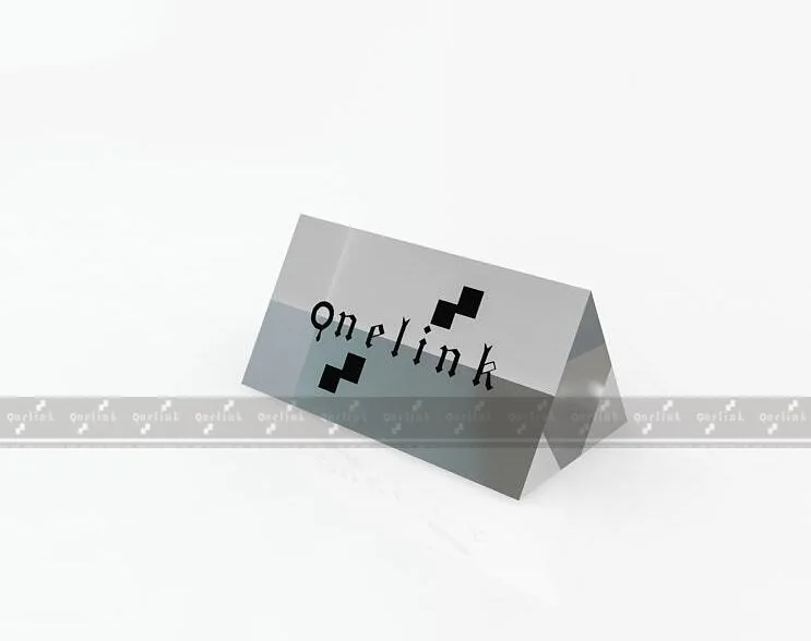 15_001_ELB_A01 Dreieckiger Logoblock, Logoblock aus Acryl