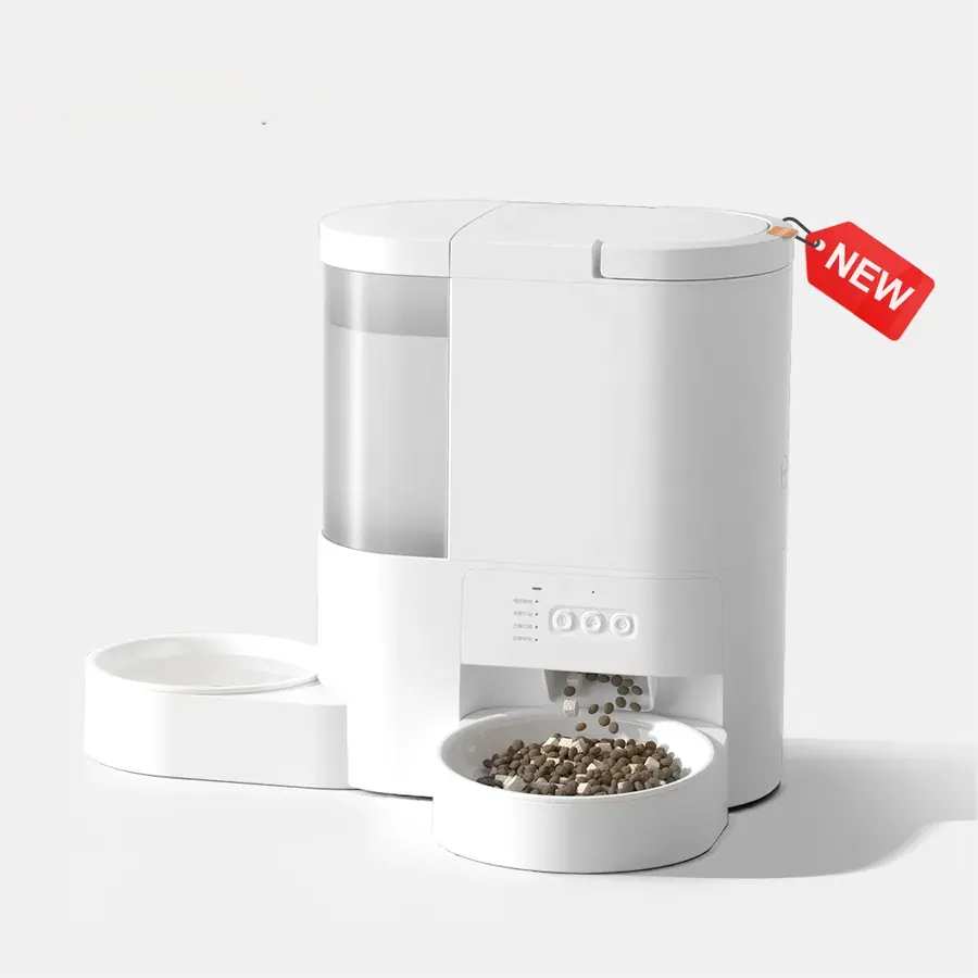 4L Food And 3L Water All-In-One Feeder With Camera