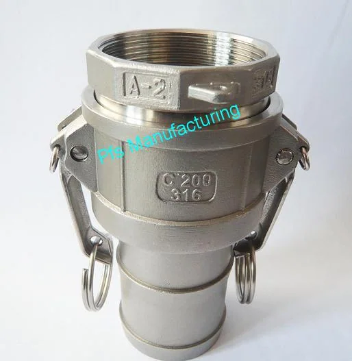 Camlock-Kupplung SS316 A+C — Camlock-Kupplungen (Edelstahl, PP, Aluminium und Messing) von PFS Manufacturing