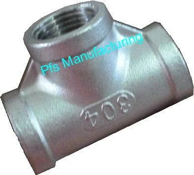 Stainless Steel Equal Banded Tees - Stainless Screwed Fittings by PFS Manufacturing