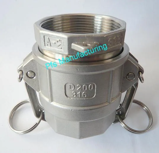 Acoplamiento camlock SS316 A+D — Acoplamientos camlock (inox., PP, aluminio y latón) de PFS Manufacturing