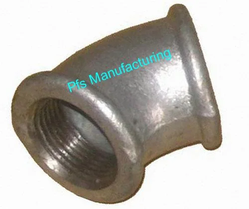 Din-M.I.Fittings-45Degree Elbows - Gal. Malleable Iron Fittings by PFS Manufacturing