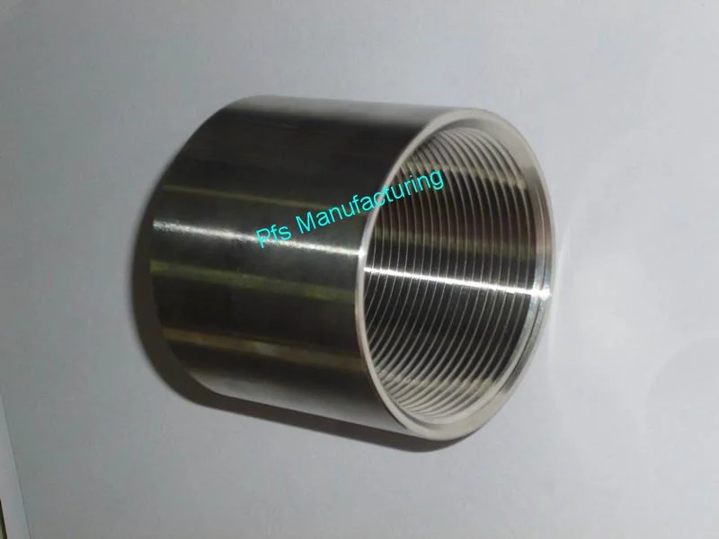 Stainless 316 OD Machined coupling - Stainless Screwed Fittings by PFS Manufacturing