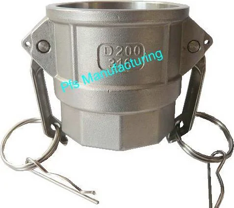 SS316 Cam and Groove Coupling Type D - Camlocks(SS,PP,Alum and Brass) by PFS Manufacturing