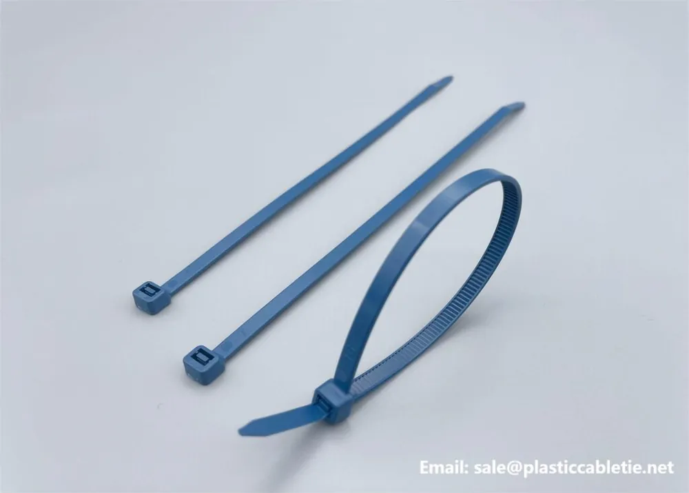 Metal Detectable light blue Cable Ties / Zip Ties for food industry