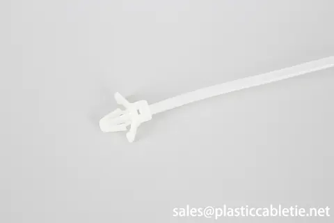 3*100mm white and black TS 16949 Auto Industry accessories push mounted nylon cable ties view 2