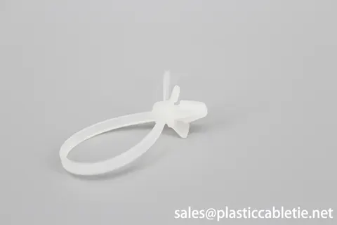 3*100mm white and black TS 16949 Auto Industry accessories push mounted nylon cable ties view 4