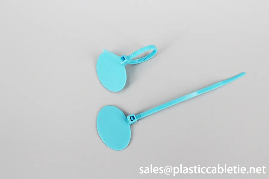 3*90mm customized marker ID cable ties numbered chicken ties with oval board