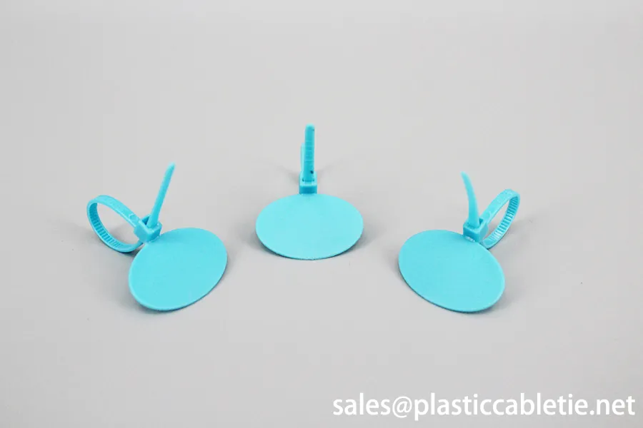 3*90mm customized marker ID cable ties numbered chicken ties with oval board