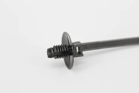 Bridas de nailon de 170 mm negras con base espiral de fijación a presión para accesorios de automóvil