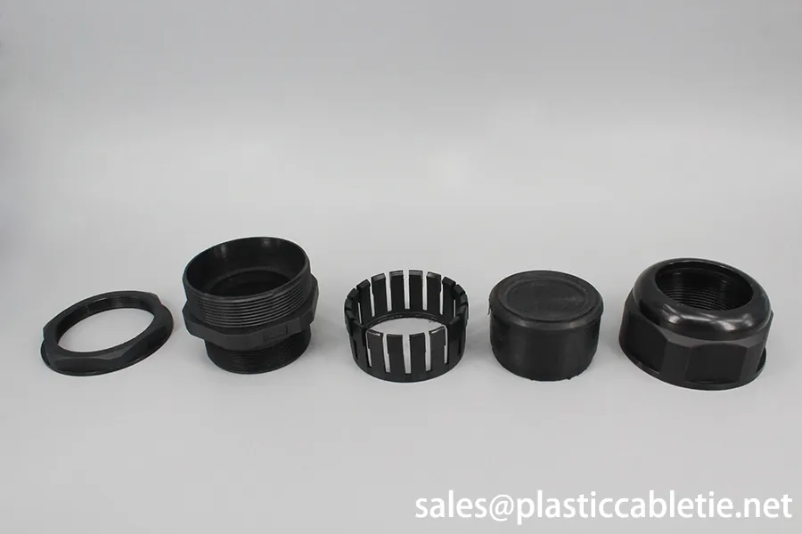 MG Series full different size grey white RAL7035  and black nylon waterproof cable glands