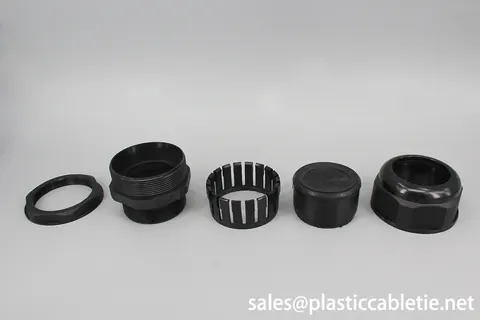 MG Series full different size grey white RAL7035  and black nylon waterproof cable glands view 2