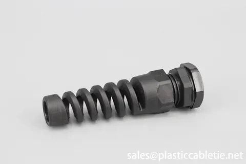 CE Approved nylon PA material black and grey color IP68 spiral Waterproof PG Cable Glands With Strain Relief view 3